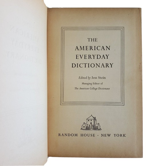 1951 The American Everyday Dictionary Reference Glossary Book of  Words VTG HC - Picture 5 of 6